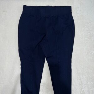 Catherines 1X 18W 20W Navy Blue Ponte Knit Stretch Pants Trouser Plus Size Comfy